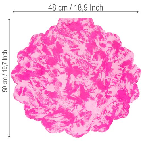 Rožinės spalvos Rondelos žiedų vėrinys puokštėms, 48 cm | Floristik24.lt