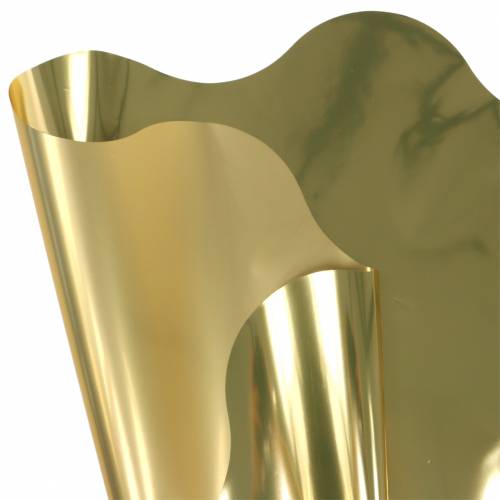 Floristik24 Rondella rankogaliai auksiniai metaliniai dviejų atspalvių 60cm 50p