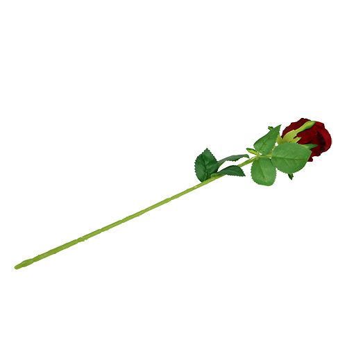 Floristik24 Rožė raudona dirbtinė Ø6cm L50cm