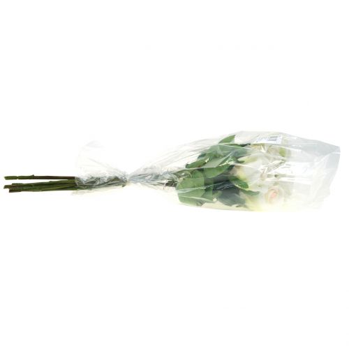 Floristik24 Dirbtinis rožių kremas 44cm 6vnt