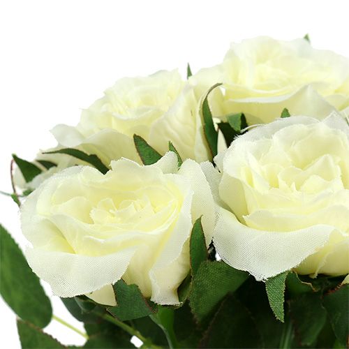Floristik24 Rožių puokštės baltos L26cm 3vnt