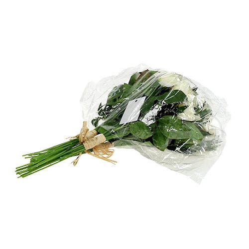 Floristik24 Rožių puokštės baltos L26cm 3vnt