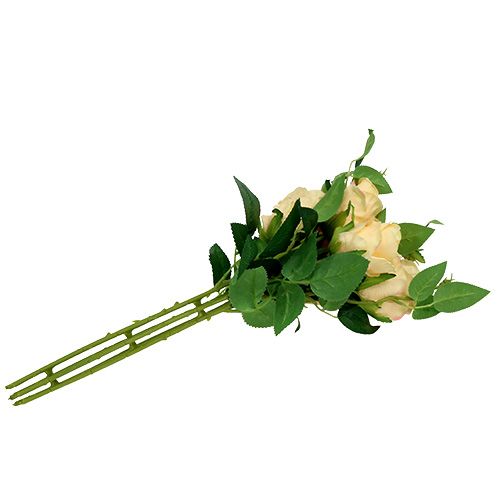 Floristik24 Rožių puokštės kremas L46cm