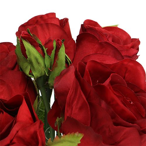 Floristik24 Rožių puokštė raudona 25cm