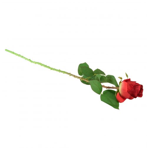daiktų Rožės šakelė Šilkinė gėlė Dirbtinė rožė Raudona 72cm