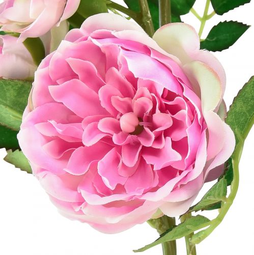 daiktų Rožių šakelė šilkinės rožės dirbtinės šakelės rožės rožinės kreminės 79cm