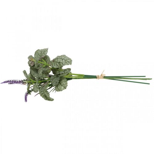 daiktų Dirbtinio šilko gėlės, šalavijas kekėje, šalavijo šilko žiedas violetinis L28cm 4vnt