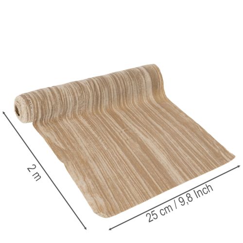 Stalo takelio aksominė juostelė susmulkinto aksomo 25cm 2m | Floristik24.lt