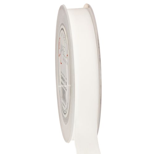 Aksominė juostelė, dovanų juostelė, dekoratyvinė juostelė, baltas aksomas, 20 mm pločio, 10 m ilgio