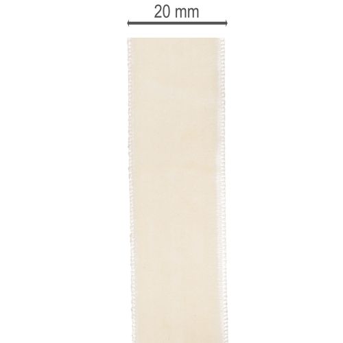 Dovanų juostelė, elegantiška aksominė juostelė dovanoms ir gėlėms, 20 mm, 10 m | Floristik24.lt