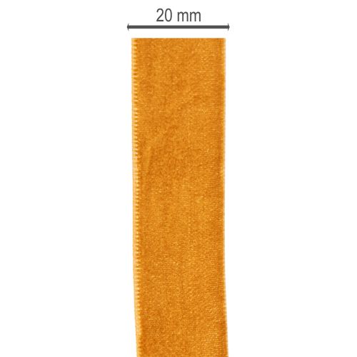 Aksominė juostelė, dekoratyvinė juostelė rankdarbiams ir pakavimui, 20 mm, 10 m | Floristik24.lt