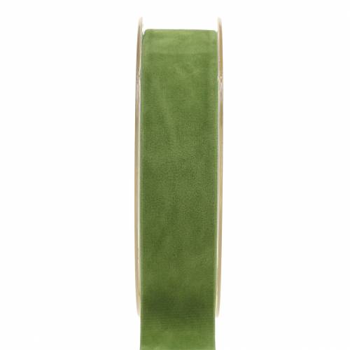 daiktų Aksominė juostelė žalia 25mm 7m