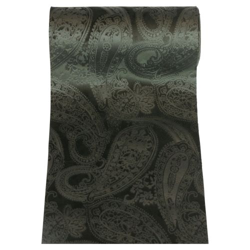 daiktų Aksominė juostelė stalo bėgikas žalia stalo juostelė Paisley 150mm 3m