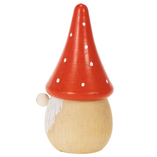 Mini nykštuko figūrėlė, musmirės formos stalo dekoracija, 10 cm, 6 vnt. | Floristik24.lt
