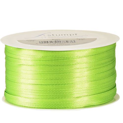 daiktų Satininė juostelė dovanų juostelė šviesiai žalia dviguba satino 3mm 50m