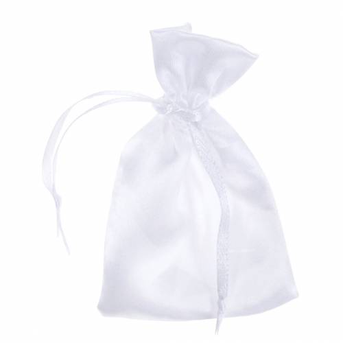 Satininis maišelis baltas 6,5 × 10cm 10vnt