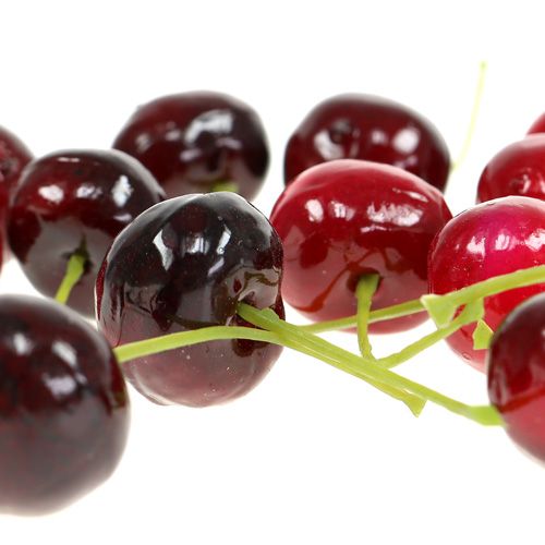 Floristik24 Dirbtinių vaisių rūgščių vyšnių mišinys Ø1,5cm 108p