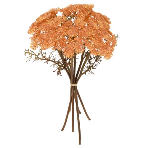Dirbtinės kraujažolės gėlės Achillea dirbtinė oranžinė 30 cm 6 vnt.