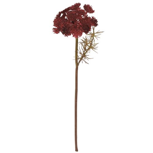 daiktų Dirbtinės kraujažolės gėlės, raudonos, dirbtinės Achillea, aukštis 30 cm, 6 vnt.
