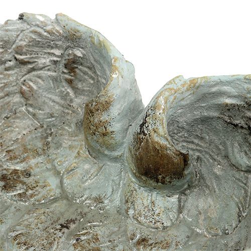 Floristik24 Dubuo širdies formos pilka 20cm x 18cm A7,5cm 1vnt