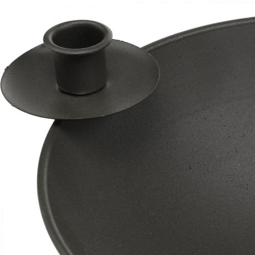 daiktų Dekoratyvinis dubuo žvakių laikiklis strypas žvakių laikiklis metalinis rudas Ø31cm
