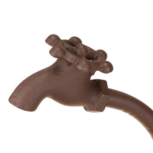 Floristik24 Sodinimui skirtas vazonas, idealiai tinkantis lauko erdvėms, su čiaupo dizaino elementu, 36 cm