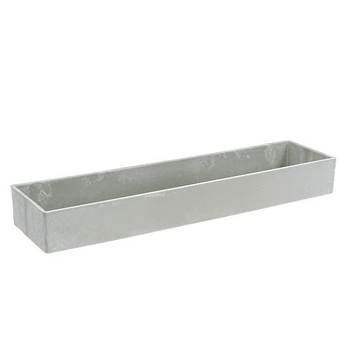 daiktų Dubuo kvadratinis pilkas 41,5 cm x 10,5 cm H5 cm