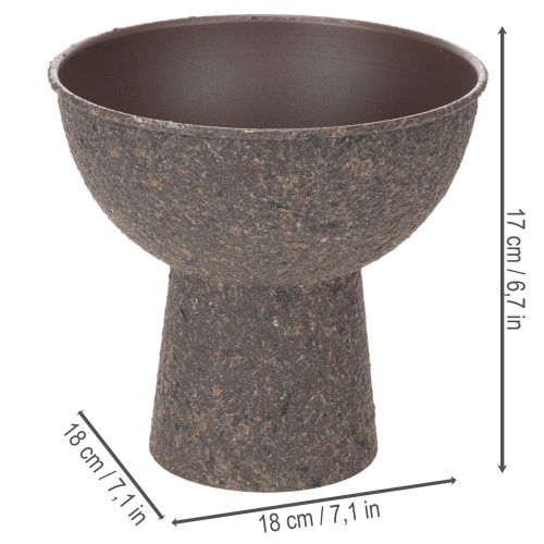 Apvalus augalų dubuo su pagrindu, 18 cm | Floristik24.lt