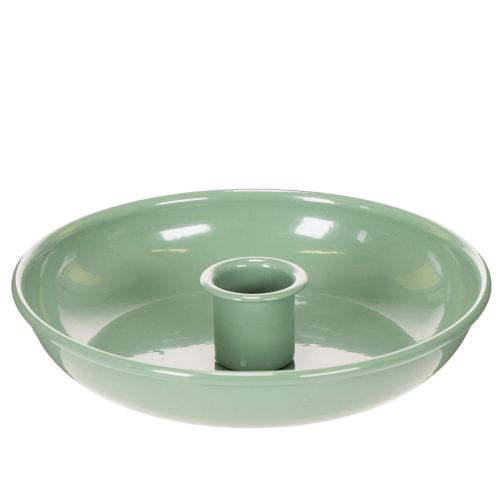 Žalia metalinė žvakidė, dekoratyvinė, kūginėms žvakėms, 13 cm pirkti | Floristik24.lt