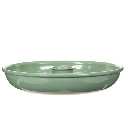 Žalia metalinė žvakidė, dekoratyvinė, kūginėms žvakėms, 13 cm | Floristik24.lt