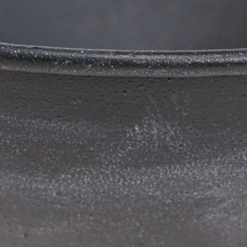 daiktų Dubuo su kojelėmis dekoratyvinis žiedas metalinis antracitas H29cm 2vnt