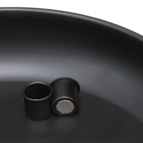 daiktų Dubuo su žvakidės magnetu juodas Ø33cm H7,5cm