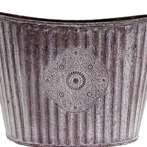Floristik24 Dubuo ovalus 22cm x 16cm H15cm violetinis