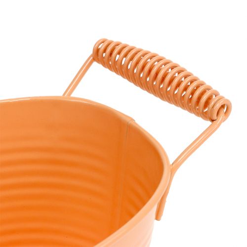 Floristik24 Dubuo ovalus pastelinės oranžinės spalvos 20cm x 12cm H9cm