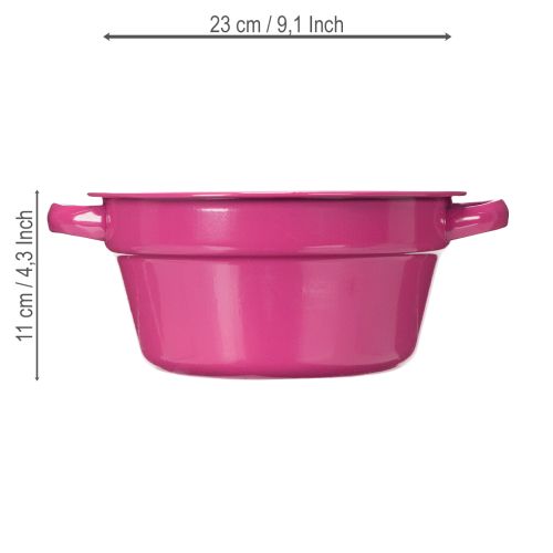 daiktų Metalinis vazonas, vasarinė svetainės puošmena, 23 cm, 3 dalys