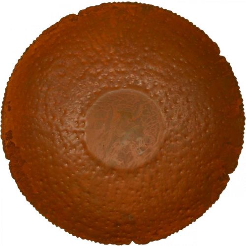 daiktų Dekoratyvinis dubuo metalinis dekoratyvinis dubuo patina išvaizda Ø30cm H8,5cm