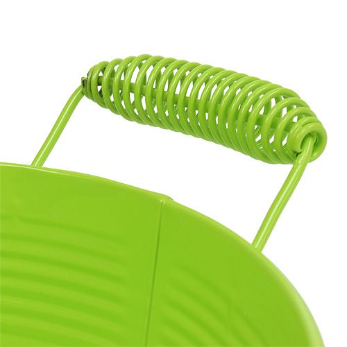 Floristik24 Dubuo apvalus obuolių žalias Ø22cm H9,5cm