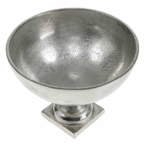Floristik24 Dubuo su kojele sidabrine metaline Ø16cm stalo dekoracija, antikvarine išvaizda