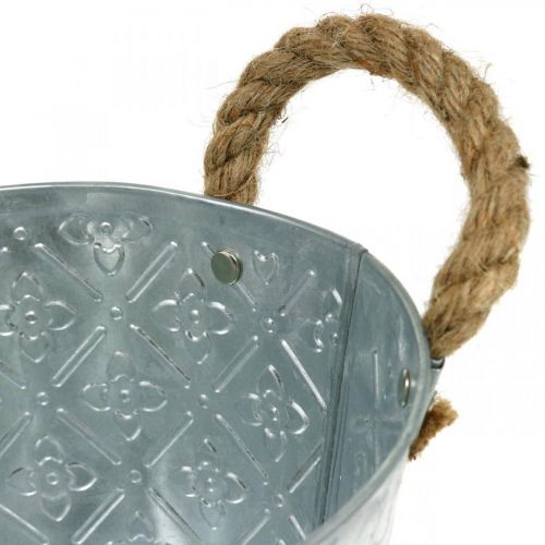 Floristik24 Sėjamoji su rankenomis, metalinis dubuo, gėlių padėklas L31cm