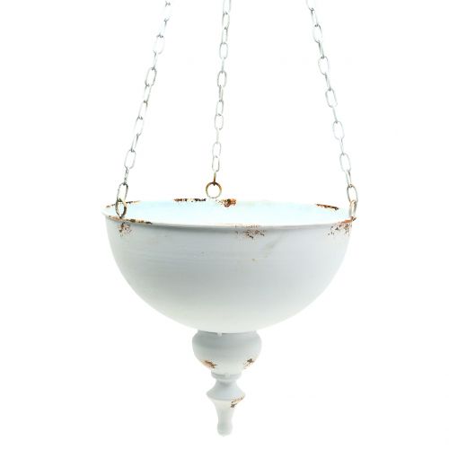 Sodinimo dubuo pakabinimui baltas Ø26cm H23cm