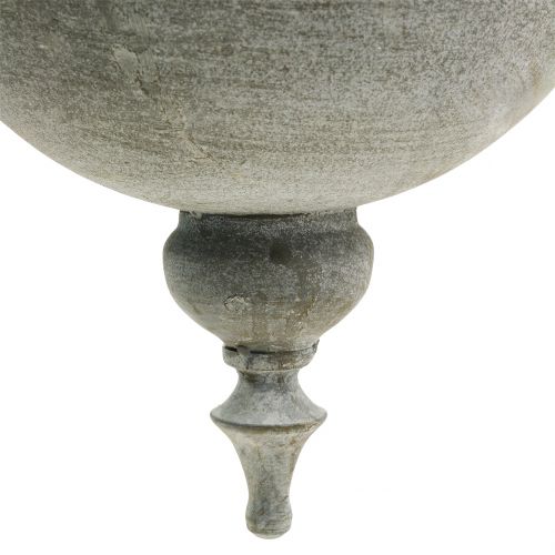 Floristik24 Sodinimo dubuo kabinimui pilkas Ø26cm H23cm