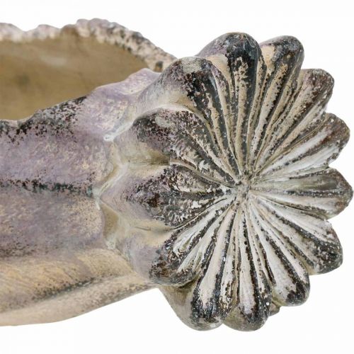 Floristik24 Aguonų kapsulė sodinimui, betono apdaila, augalų vazonas, sodo puošmena L29,5cm