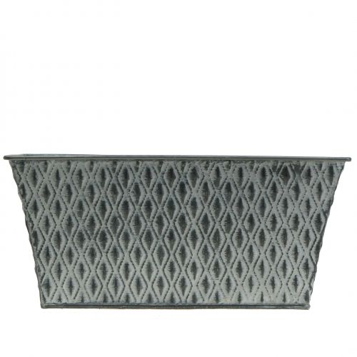 daiktų Cinko dubuo su deimantiniu raštu 30cm × 18cm H15cm