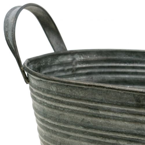 Floristik24 Sodinamosios cinko kubilas 25cm x 13,5cm H12cm