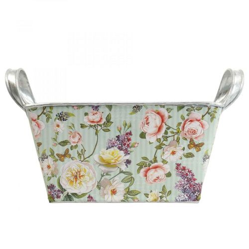 Floristik24 Jardiniere rožių sodinamoji metalinė dekoracija 20×12,5×10cm