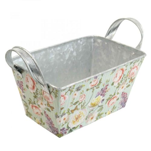 Floristik24 Jardiniere rožių sodinamoji metalinė dekoracija 20×12,5×10cm