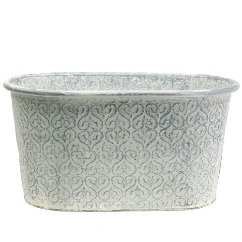 daiktų Planter cinko kubilo kremas 36cm