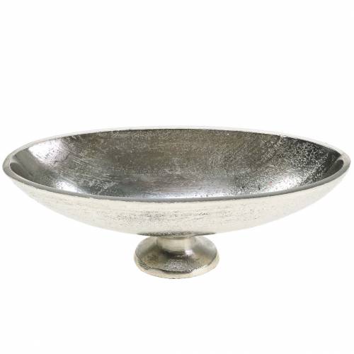 Floristik24 Ovalus dubuo su sidabriniu metaliniu pagrindu 20,5cm H7cm
