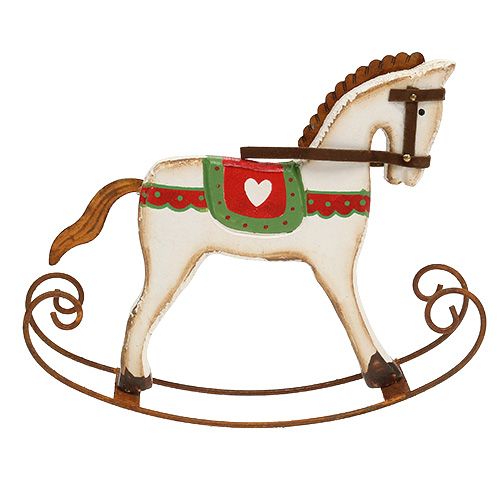 Floristik24 Supamas arkliukas iš medžio L16cm H13cm