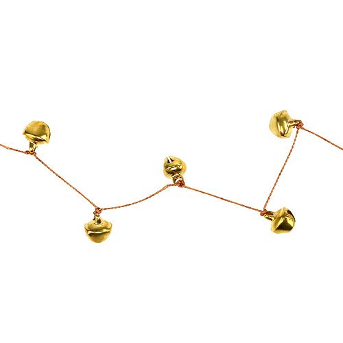 Floristik24 Varpo grandinėlė auksinė Ø1cm L130cm